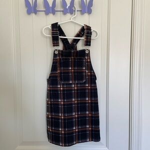 EUC | Art Class girl’s black brown soft corduroy skirt‎ overalls — small